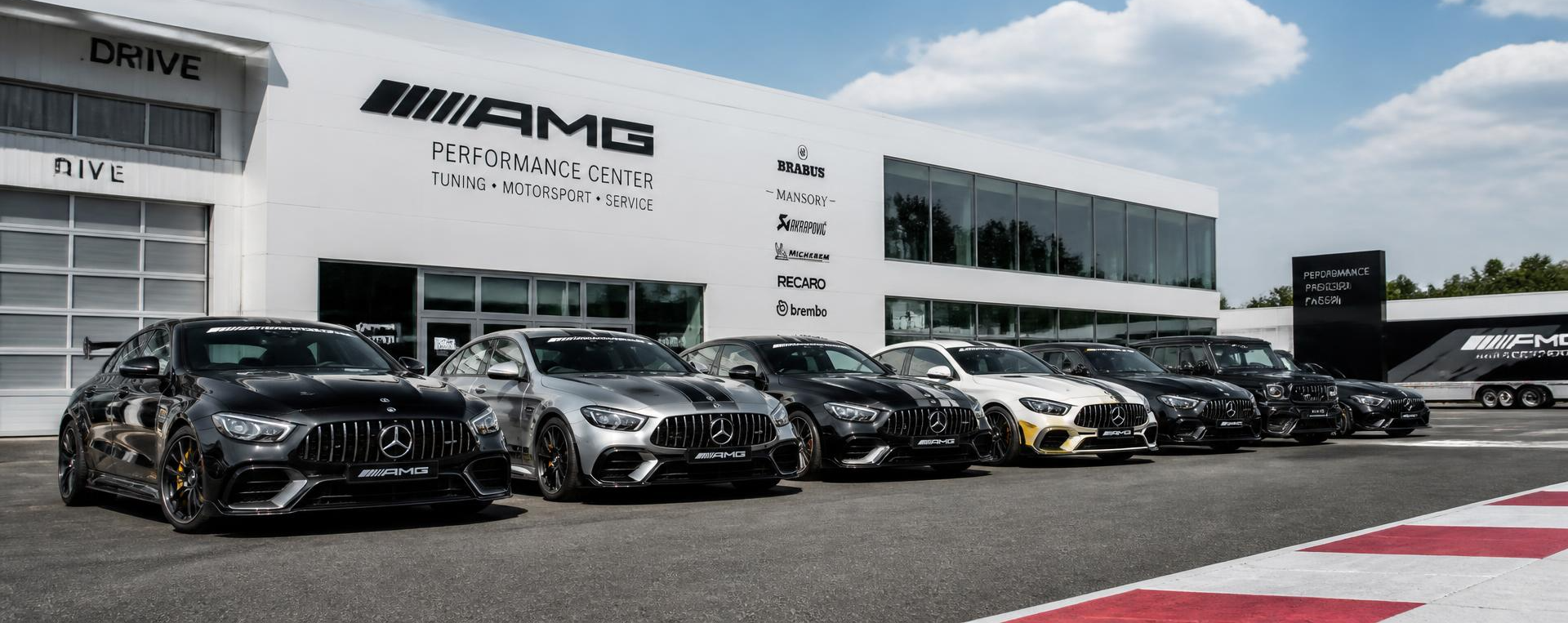 RENNtech performance vehicles outside the workshop