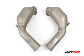 RENNtech | Downpipes w/200 Cell Sport Catalytic Converter | Aston Martin | Vantage V8 | 4.0L V8 BiTurbo | M177